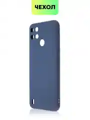 Чехол для Realme C21Y, C25Y силиконовый BROSCORP матовый, тонкий, бортик вокруг камер