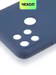 Чехол для Realme C21Y, C25Y силиконовый BROSCORP матовый, тонкий, бортик вокруг камер
