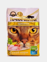Сухой корм Ночной охотник для кошек "Цыпленок", 400 г