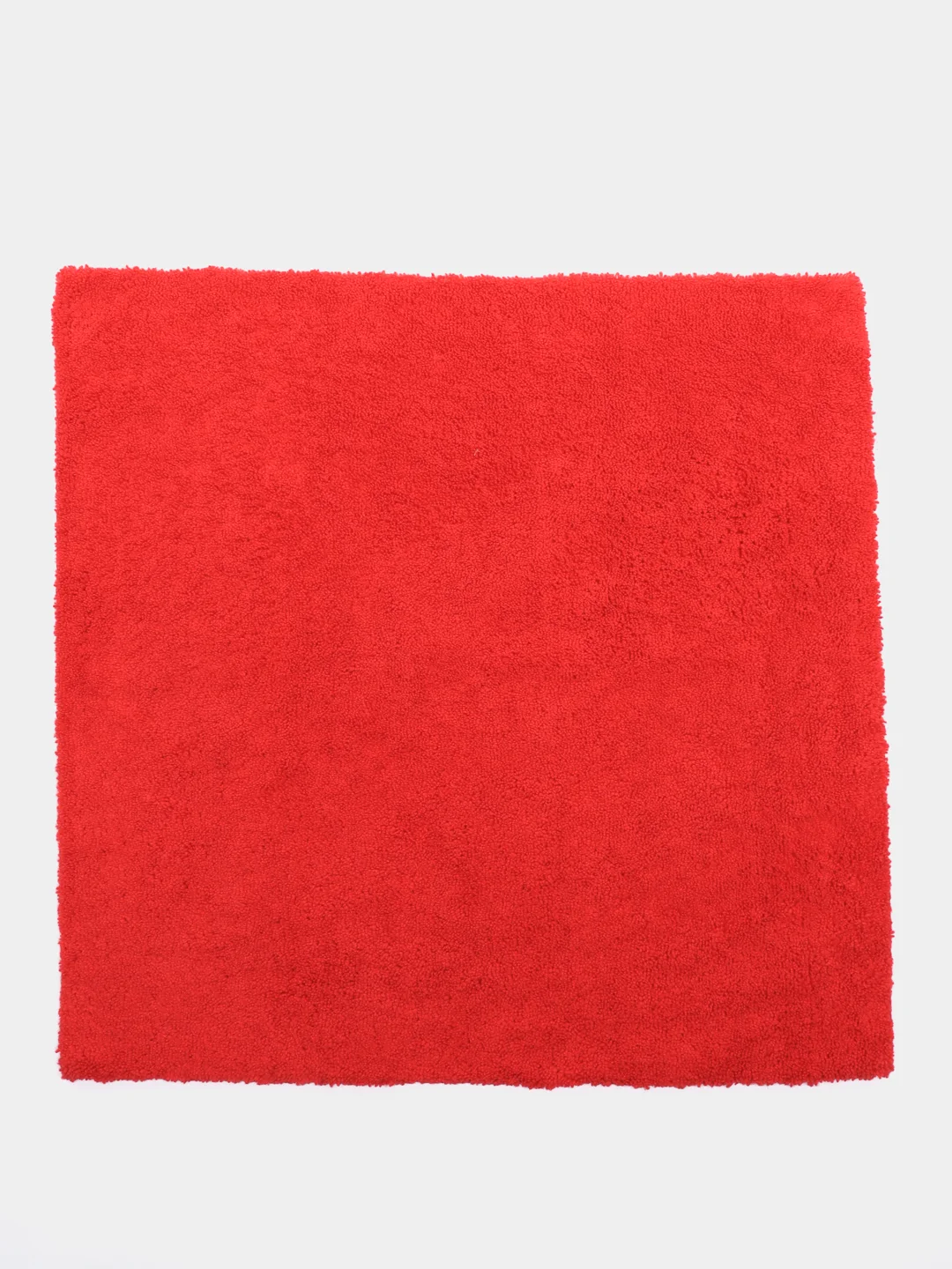 Салфетка микрофибра короткий/длинный ворс красная, 40*40, deutsch