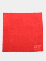 Салфетка микрофибра короткий/длинный ворс красная, 40*40, deutsch
