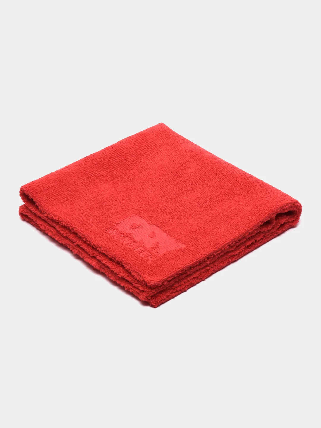 Салфетка микрофибра короткий/длинный ворс красная, 40*40, deutsch