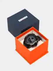 Серебряный мужские наручные часы Skmei 1499 в подарочной упаковке