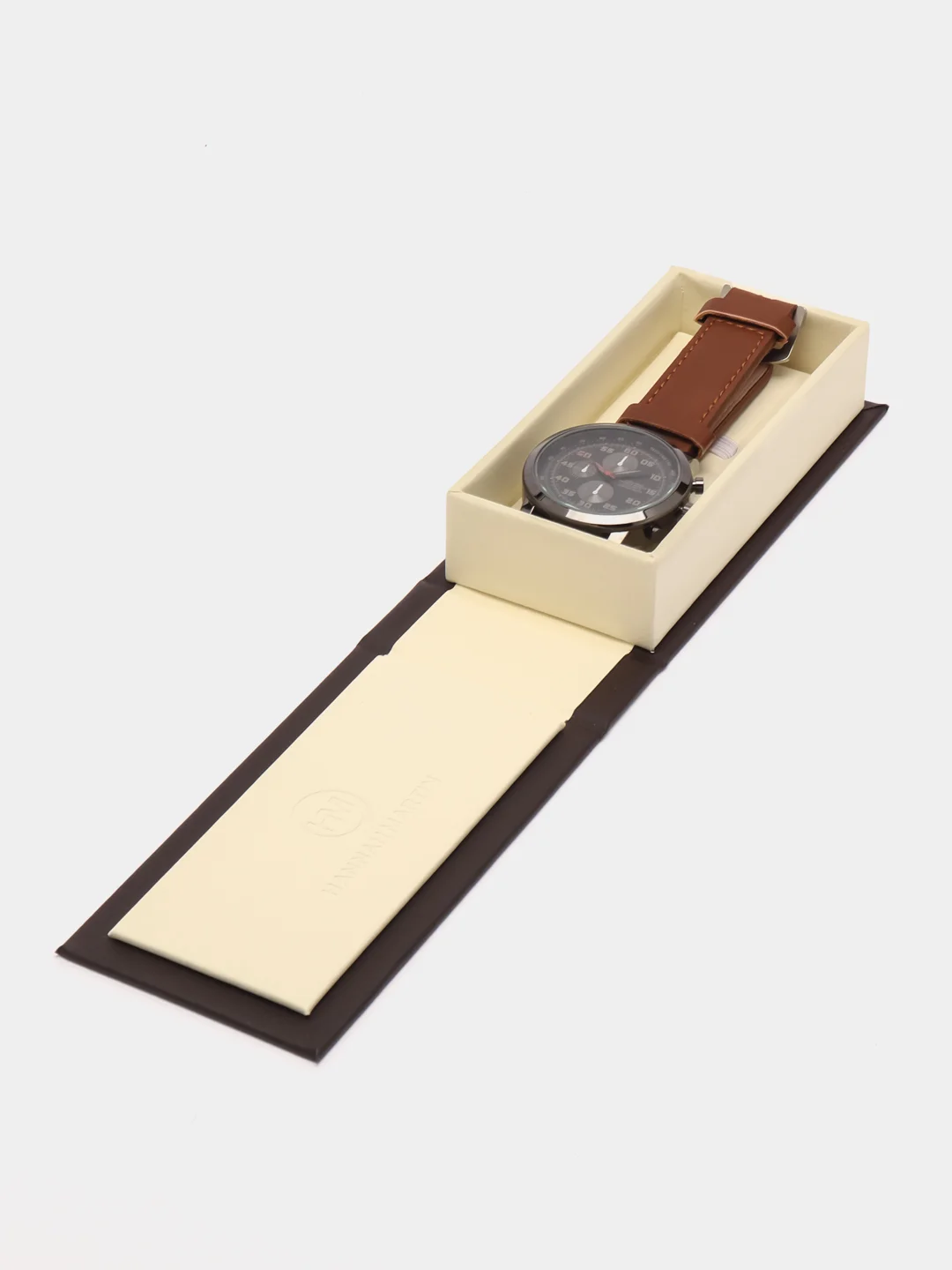 Коричневый мужские наручные часы Hannah Martin HM8701, в подарочной упаковке