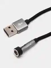 Черный магнитный кабель с быстрой зарядкой 3А Floveme разъемы, Micro-USB / Type-C /Lightning