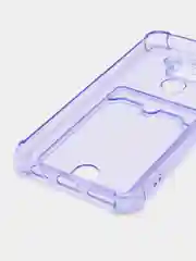Лавандовый чехол для Xiaomi Redmi Note 9, Сяоми Редми Нот 9 прозрачный, с карманом для карты