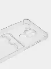 Марсала чехол для Xiaomi Redmi Note 9, Сяоми Редми Нот 9 прозрачный, с карманом для карты