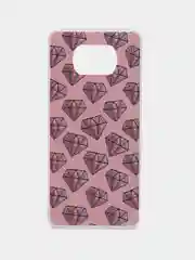 Накладка для Xiaomi Poco X3 акриловая с рисунком "Кристалл", арт. 0960