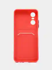 Коралловый силиконовый чехол для Tecno POP 6 Pro (Техно Поп 6 Про), прозрачный