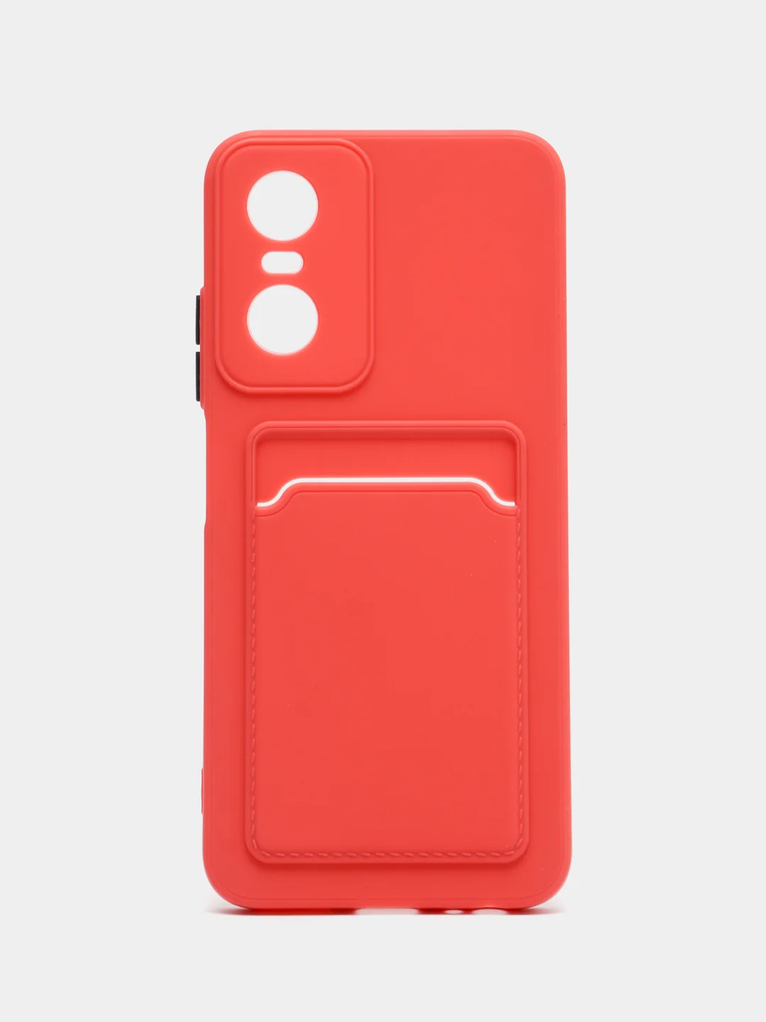 Коралловый силиконовый чехол для Tecno POP 6 Pro (Техно Поп 6 Про), прозрачный