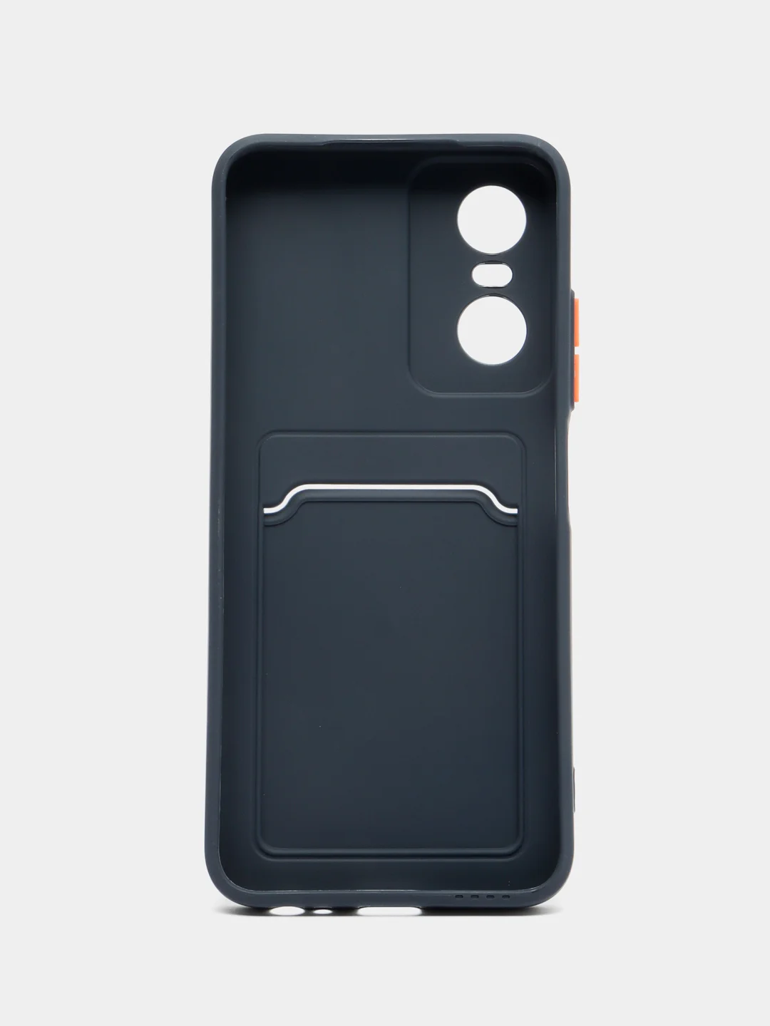 Темно-синий силиконовый чехол для Tecno POP 6 Pro (Техно Поп 6 Про), прозрачный