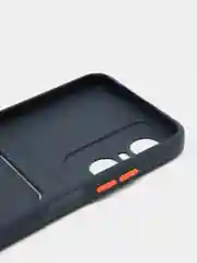 Темно-синий силиконовый чехол для Tecno POP 6 Pro (Техно Поп 6 Про), прозрачный