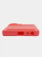 Коралловый силиконовый чехол Realme 10 Pro 5G (Реалми 10 Про 5 Джи), с карманом для карт, прозрачный