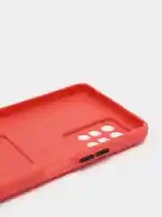 Коралловый силиконовый чехол для Infinix Note 10 Pro/10 Pro NFC, c отсеком для карт
