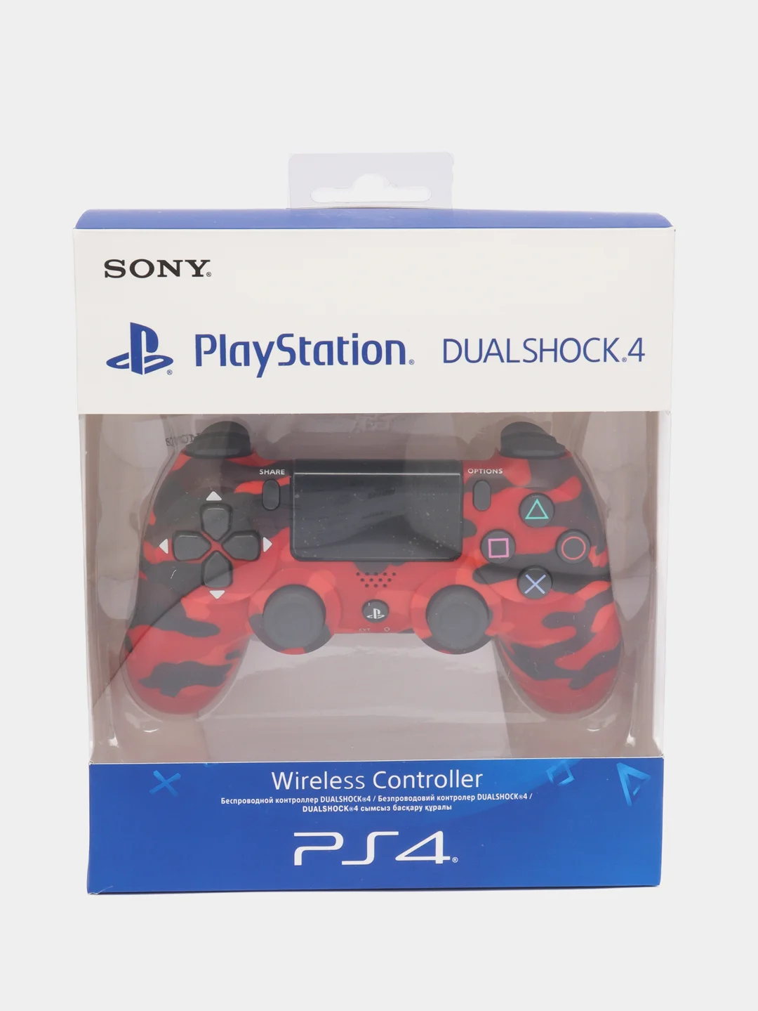 Красный джойстик беспроводной PC Controller Wireless Dual Shock 4, для PS4