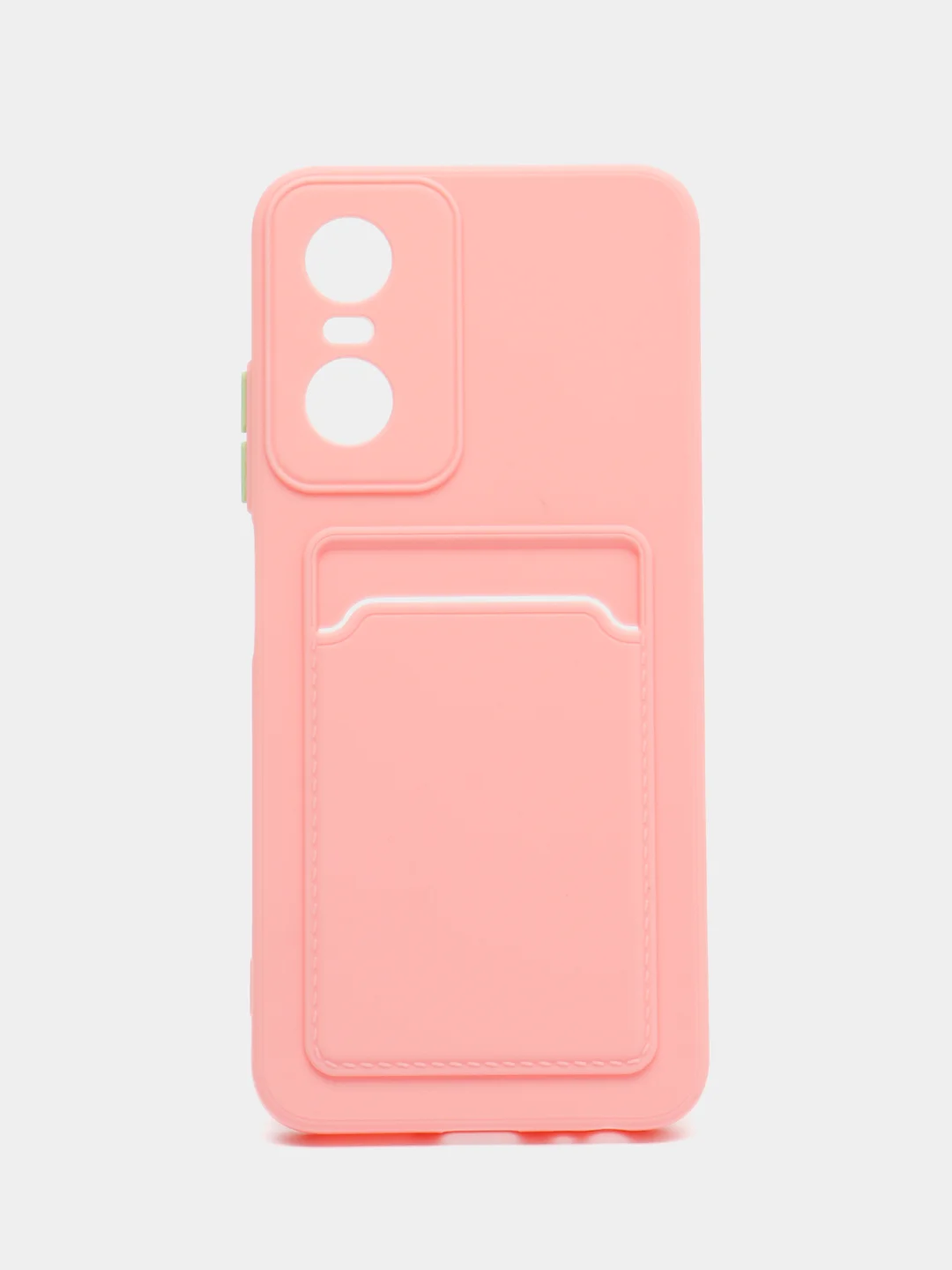 Пудровый силиконовый чехол для Tecno POP 6 Pro (Техно Поп 6 Про), прозрачный