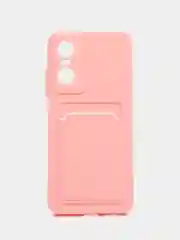 Пудровый силиконовый чехол для Tecno POP 6 Pro (Техно Поп 6 Про), прозрачный