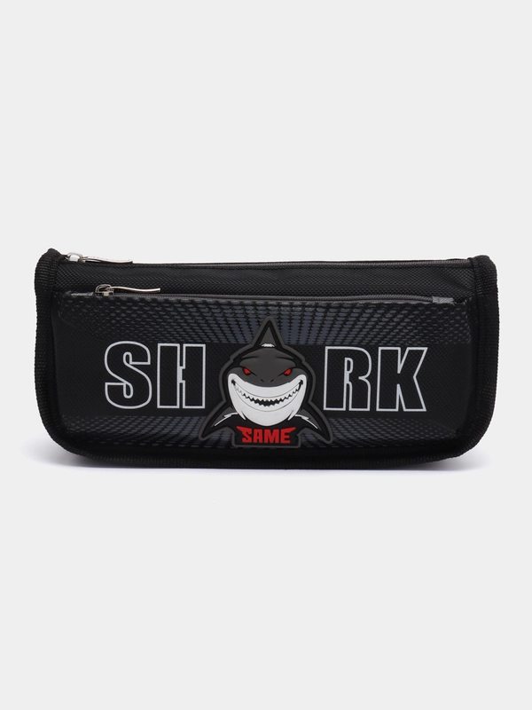 Пенал школьный, для ручек, карандашей, Юнландия, 2 отделения, Shark, 21 х 6 х 9 см, 270271