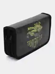 Пенал школьный для ручек, карандашей Пифагор, 2 отделения, 19х11 см, Tank, 270170