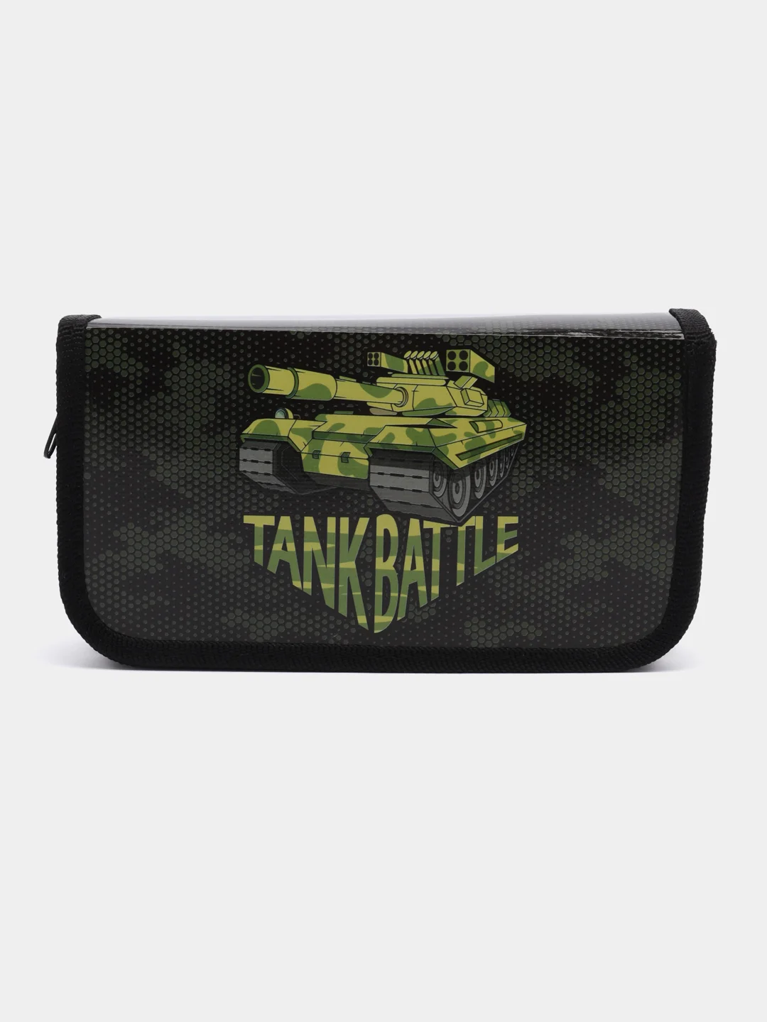 Пенал школьный для ручек, карандашей Пифагор, 2 отделения, 19х11 см, Tank, 270170