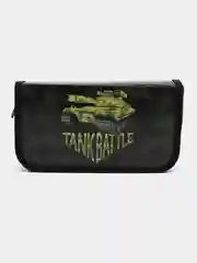 Пенал школьный для ручек, карандашей Пифагор, 2 отделения, 19х11 см, Tank, 270170