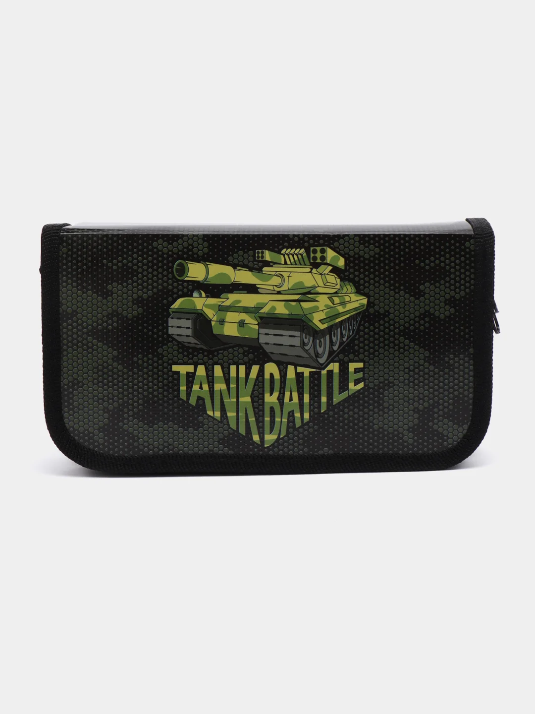 Пенал школьный для ручек, карандашей Пифагор, 2 отделения, 19х11 см, Tank, 270170
