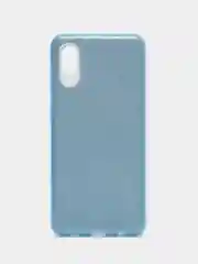 Голубой накладка для Samsung A02, силиконовая, трехслойная