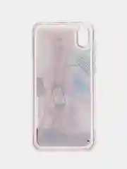Розовый чехол силиконовый на Huawei Y5 2019