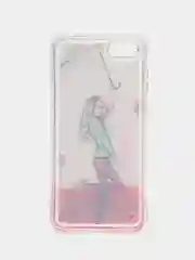 Розовый чехол силиконовый на cмартфон Huawei Y5 2018
