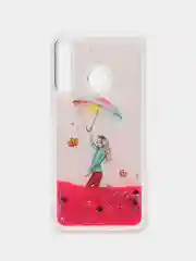 Розовый чехол силиконовый на cмартфон Huawei P40 Lite