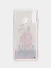 Кораллово-розовый жидкий чехол для смартфона Huawei P30 Lite (Смартфон Huawei P30 Lite)