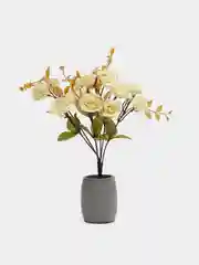 Белый роза персидская, искусственные цветы