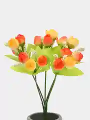 Красный искусственные цветы, чайная роза