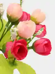 Фуксия искусственные цветы, чайная роза