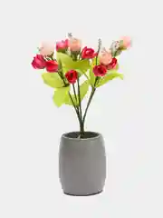 Фуксия искусственные цветы, чайная роза