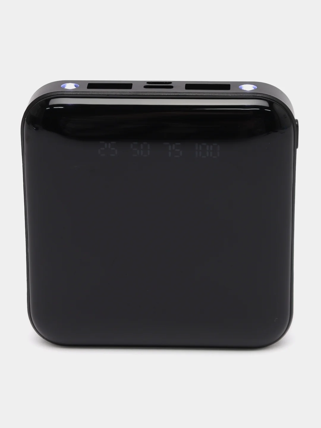 Красный внешний аккумулятор Power Bank 10000 mah с фонариком
