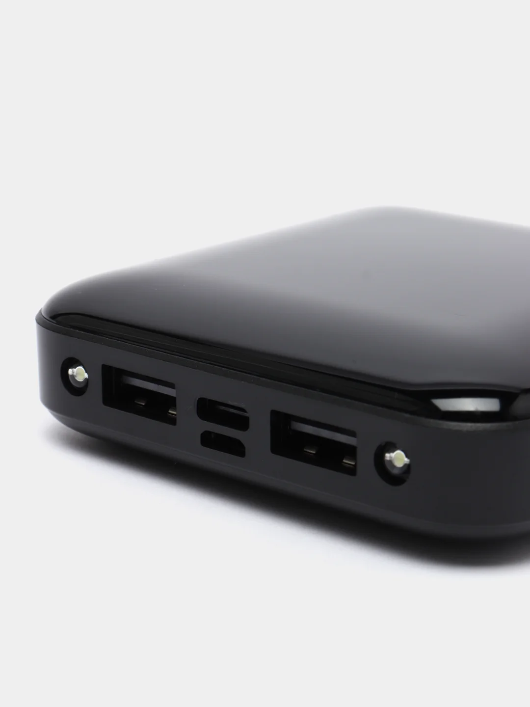 Красный внешний аккумулятор Power Bank 10000 mah с фонариком