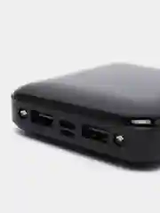 Красный внешний аккумулятор Power Bank 10000 mah с фонариком