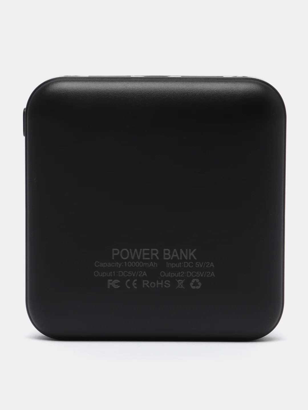 Красный внешний аккумулятор Power Bank 10000 mah с фонариком