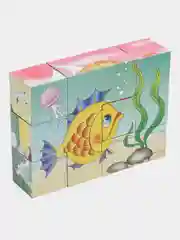 Морской кубики детские, 12 кубиков
