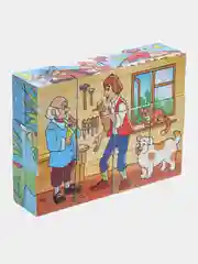 Алый кубики детские, 12 кубиков