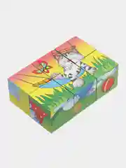 Желтый кубики детские, 6 кубиков