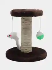 Коричневый когтеточка для кошек с игрушками