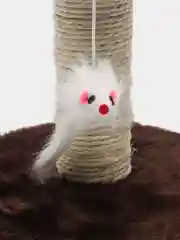Коричневый когтеточка для кошек с игрушками