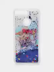 Синий чехол силиконовый на cмартфон Huawei Y6 (2018)