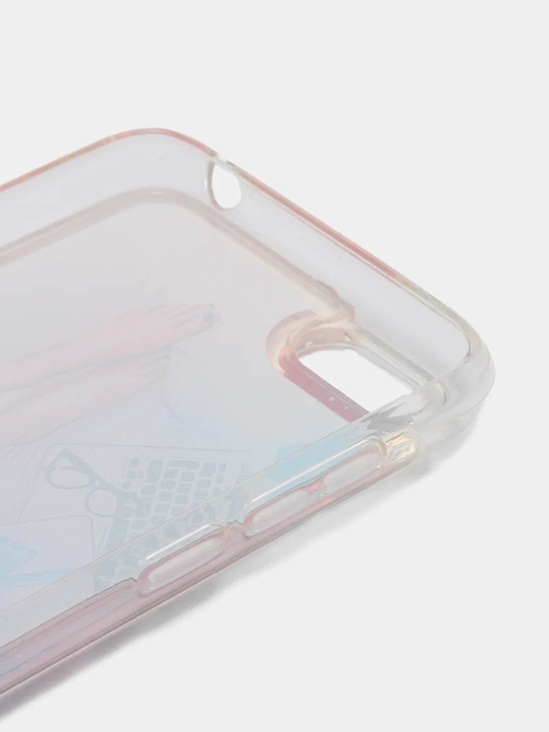 Алый чехол силиконовый на cмартфон Huawei Y5 2018