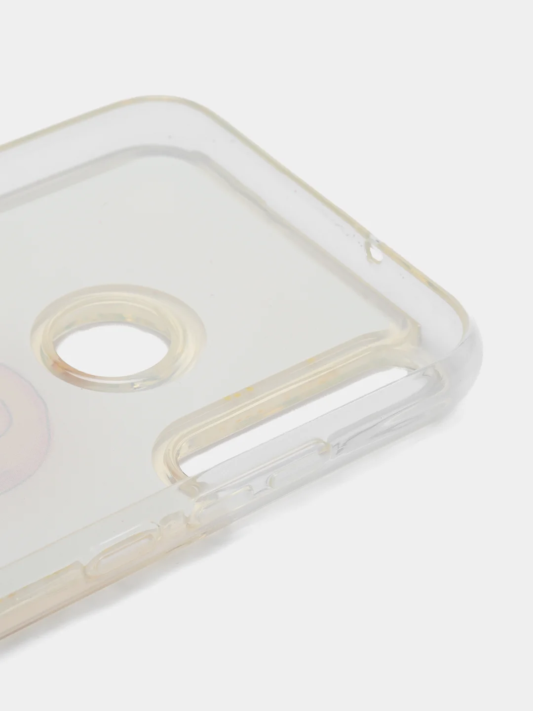 Золотой чехол силиконовый на cмартфон Huawei P40 Lite