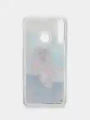 Серебряный чехол силиконовый на cмартфон Huawei P40 Lite