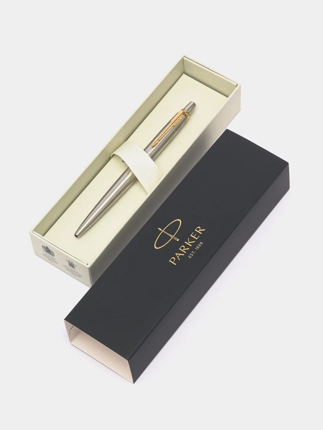 Ручка паркер шариковая для письма подарочная Parker Jotter Core Stainless Steel Gt 1953182