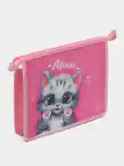 Коралловый папка для тетрадей А5, молния сверху, 245*195*50 мм